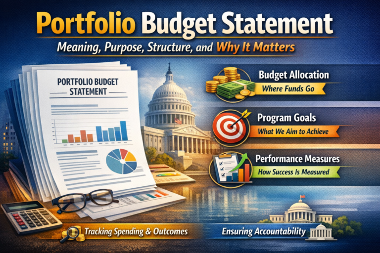 Portfolio budget statement